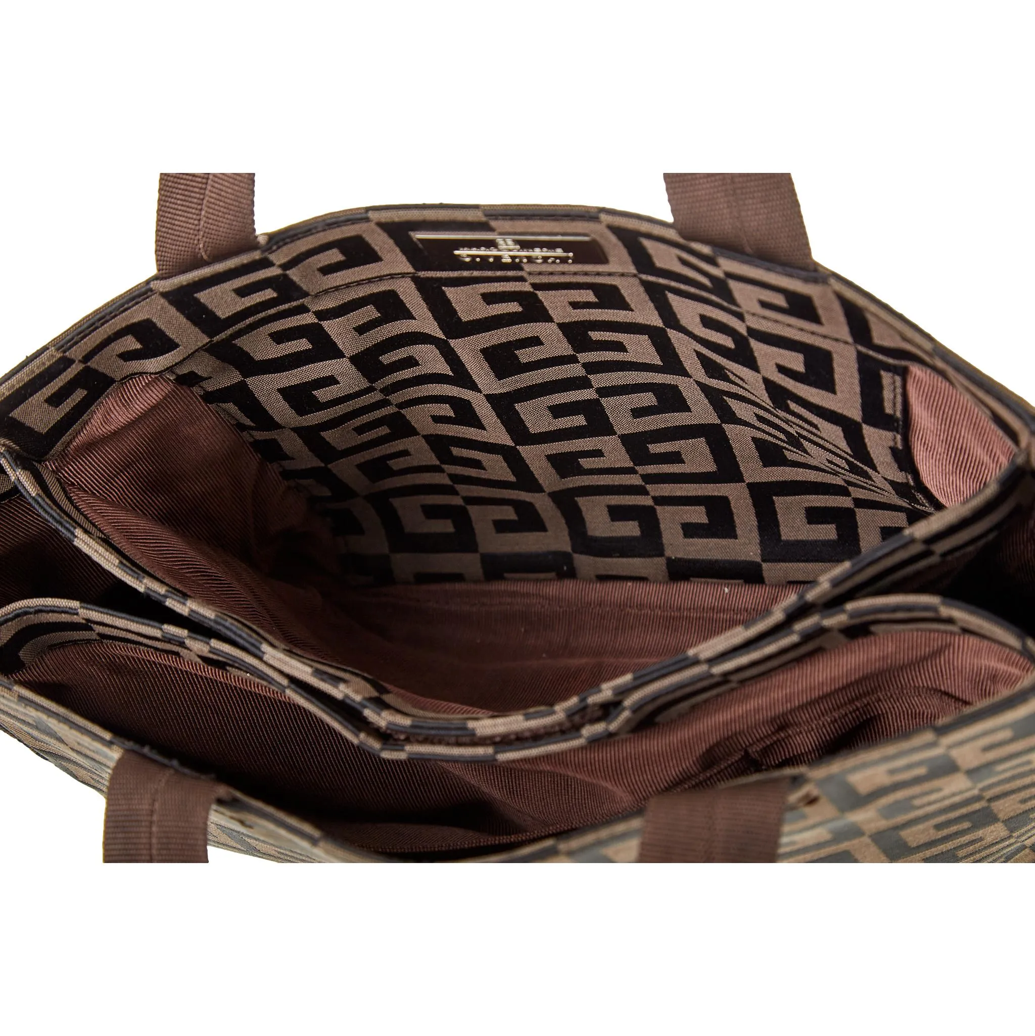 Givenchy Brown Logo Top Handle Bag