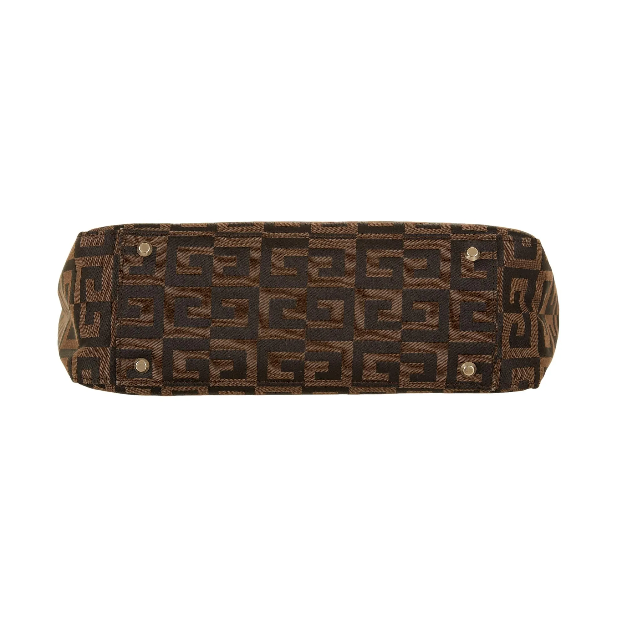 Givenchy Brown Logo Top Handle Bag