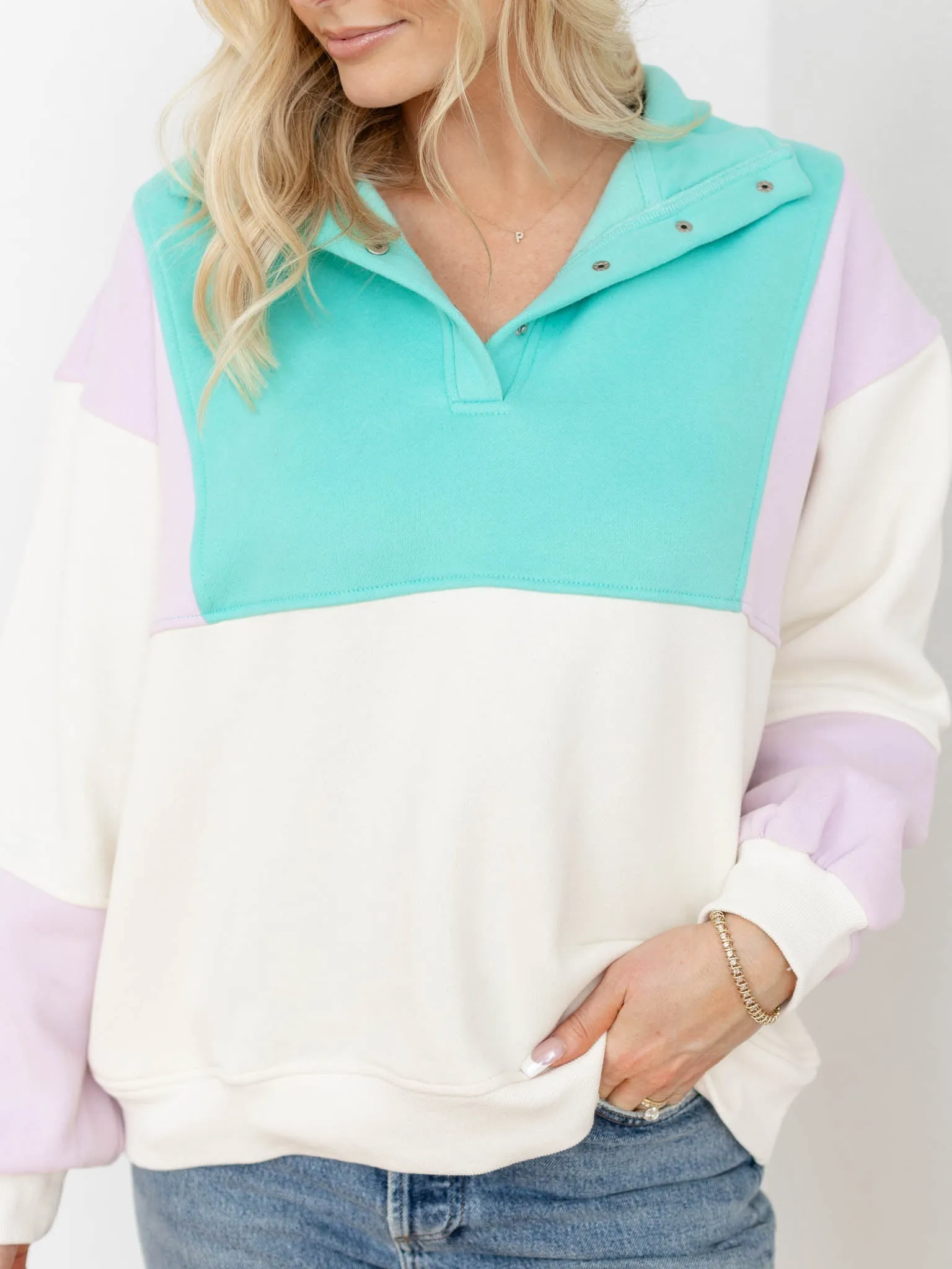 Glo Colorblock Pullover