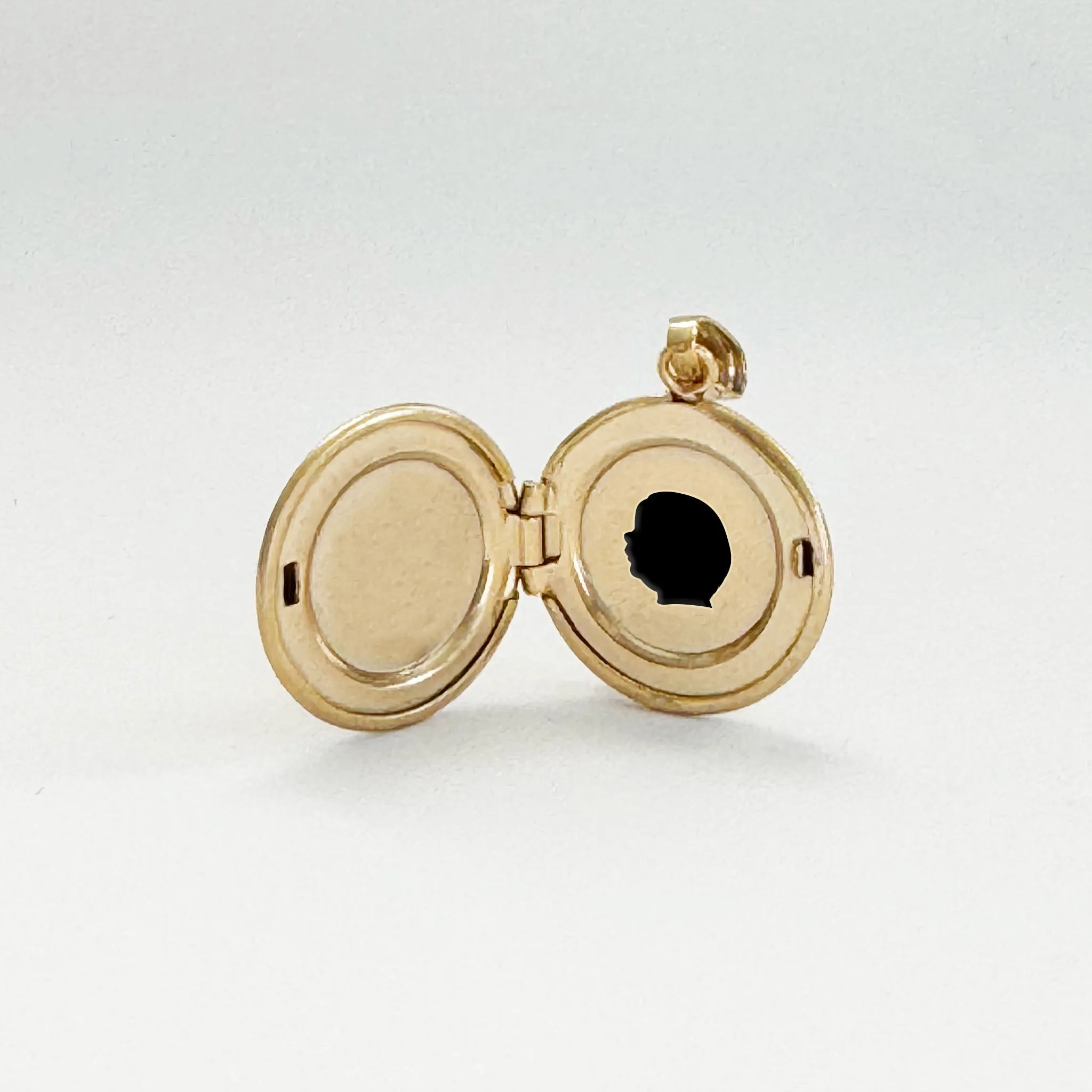 Gold Filled The Petite Silhouette Locket Necklace
