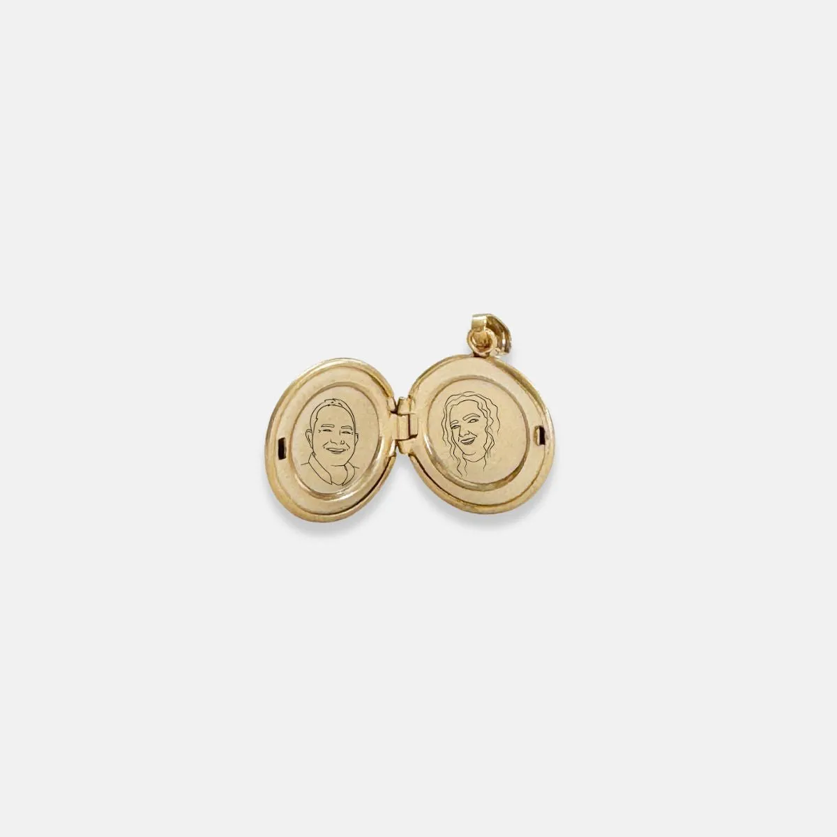 Gold Filled The Petite Silhouette Locket Necklace