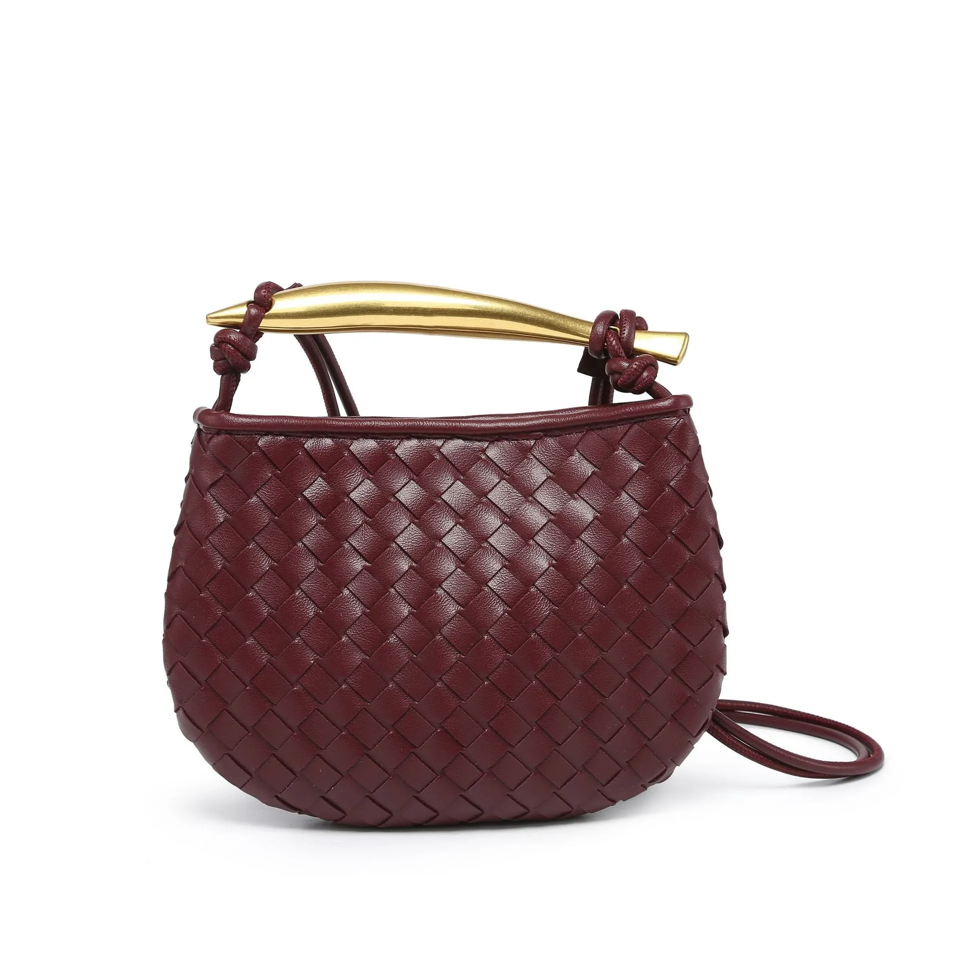 Gold Handle Dumpling Bag