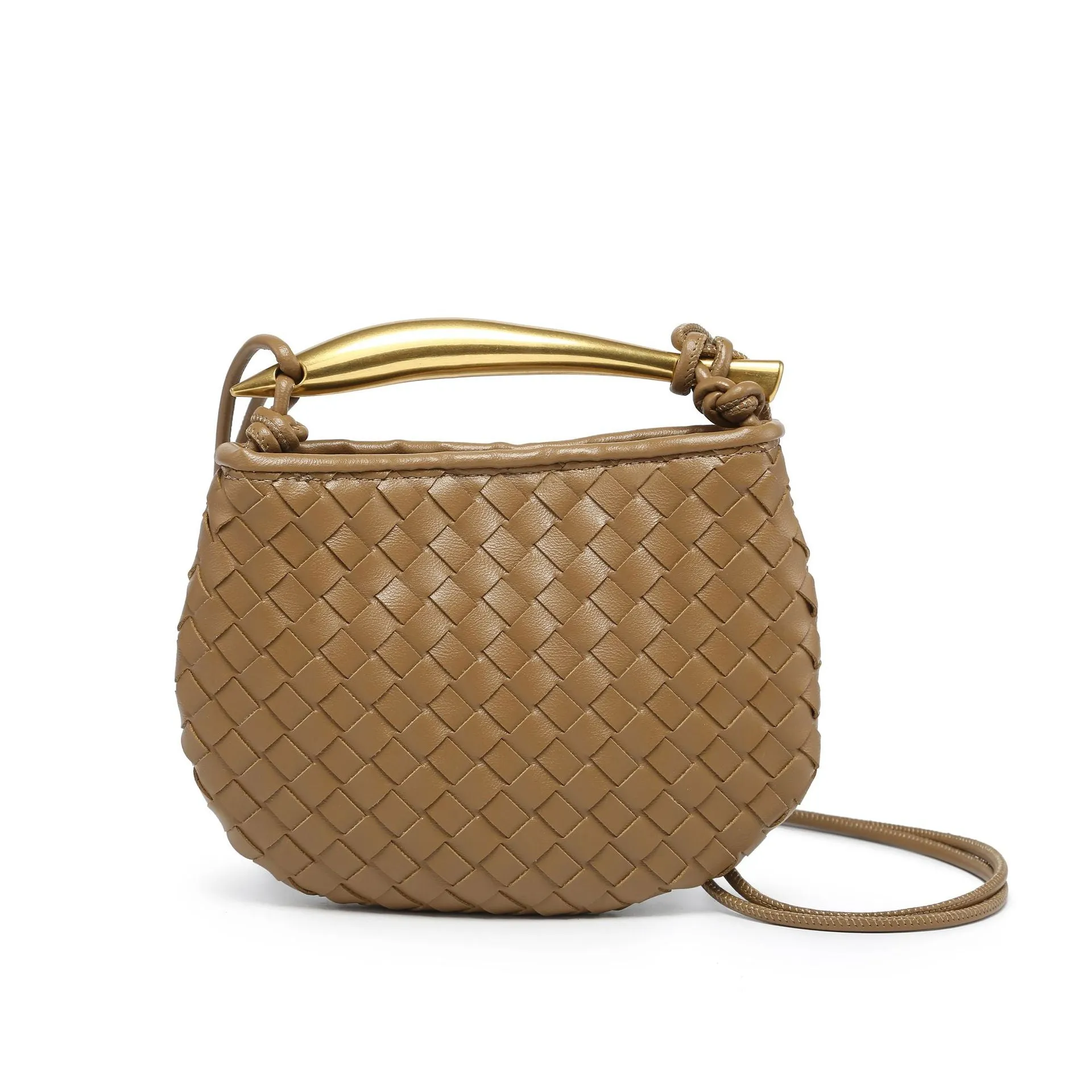 Gold Handle Dumpling Bag