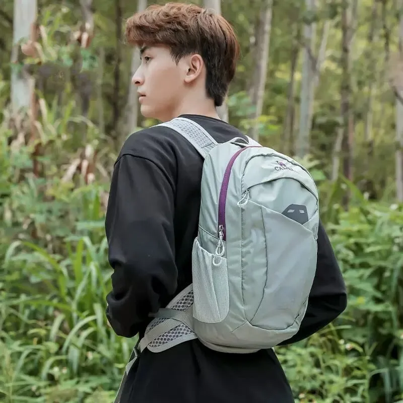 Gold Hiking Backpack for Men Lightweight Sports Bag for Running Traveling Cycling