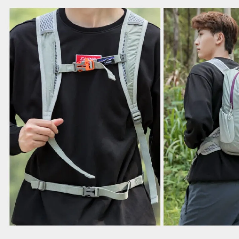 Gold Hiking Backpack for Men Lightweight Sports Bag for Running Traveling Cycling
