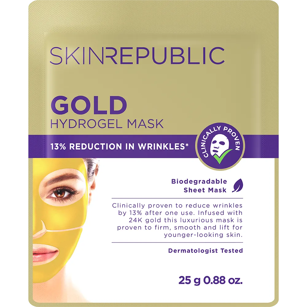 Gold Hydrogel Face Mask