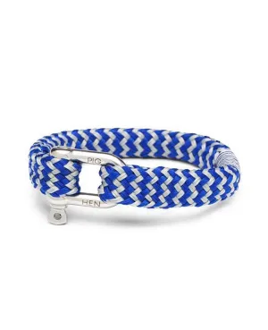 Gorgeous George 12mm Flat Rope Cobalt Light Gray Silver