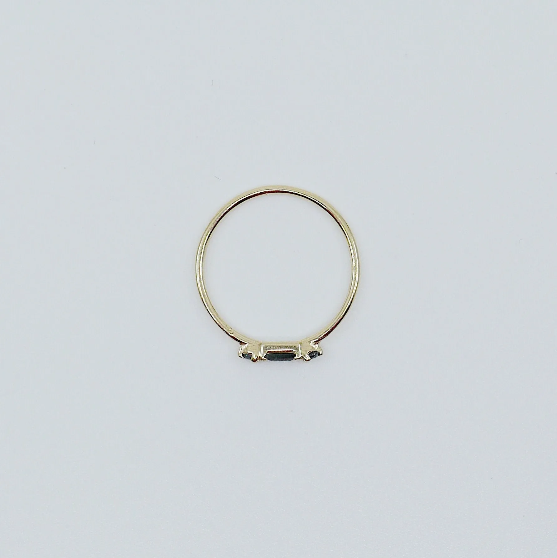 Grand Baguette Blackout Black Diamond Ring