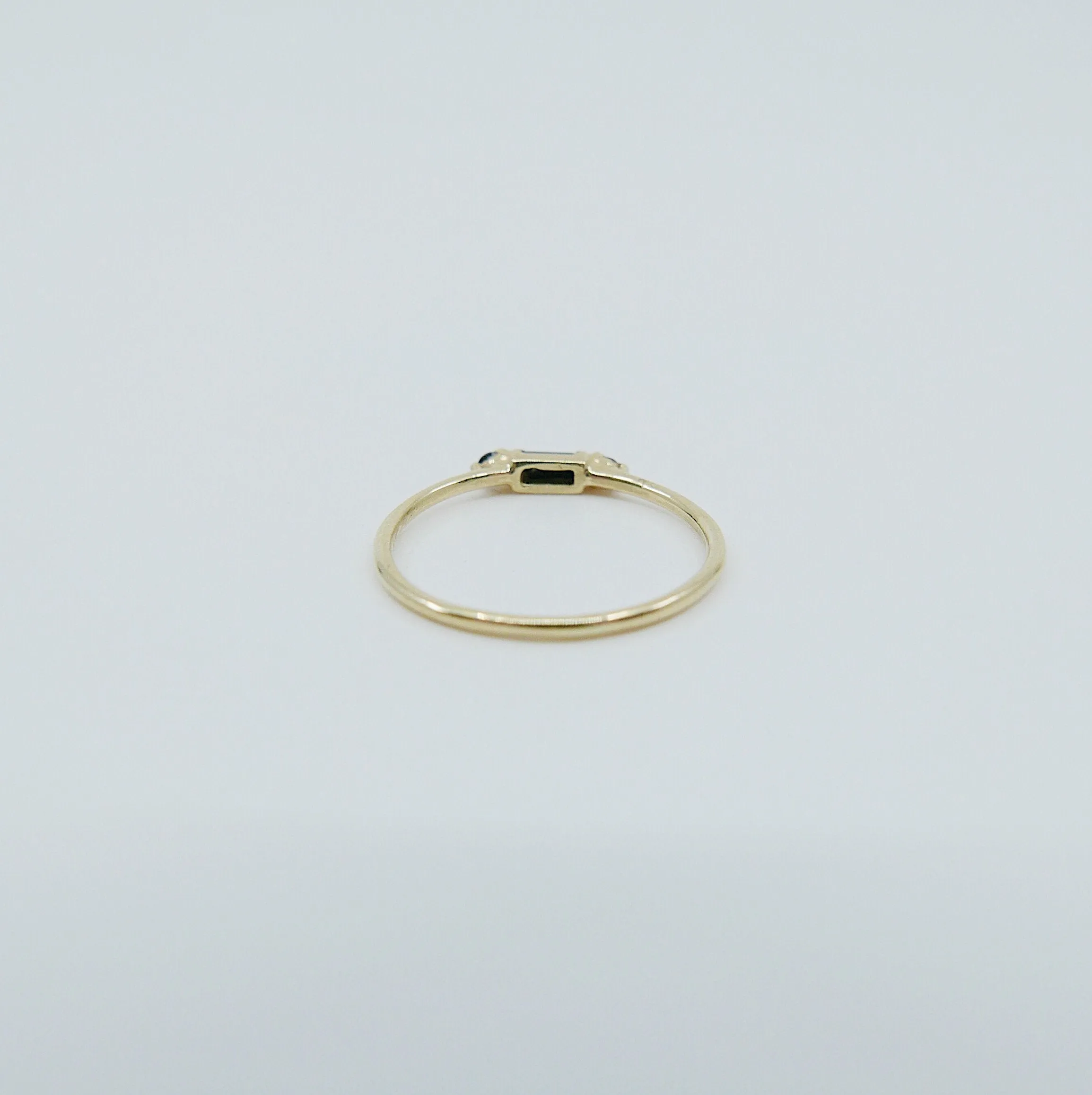 Grand Baguette Blackout Black Diamond Ring
