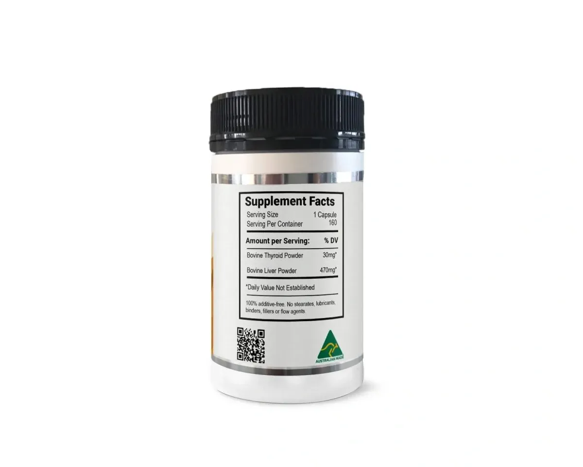 Grass Fed Beef Thyroid Capsules