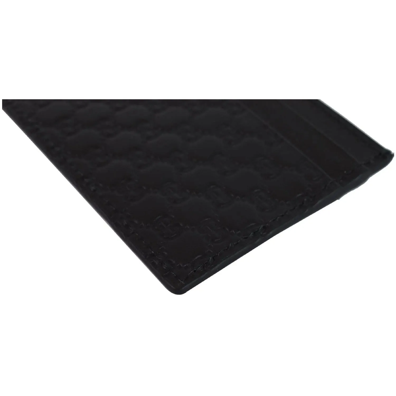GUCCI  Microguccissima Card Case Black 476010