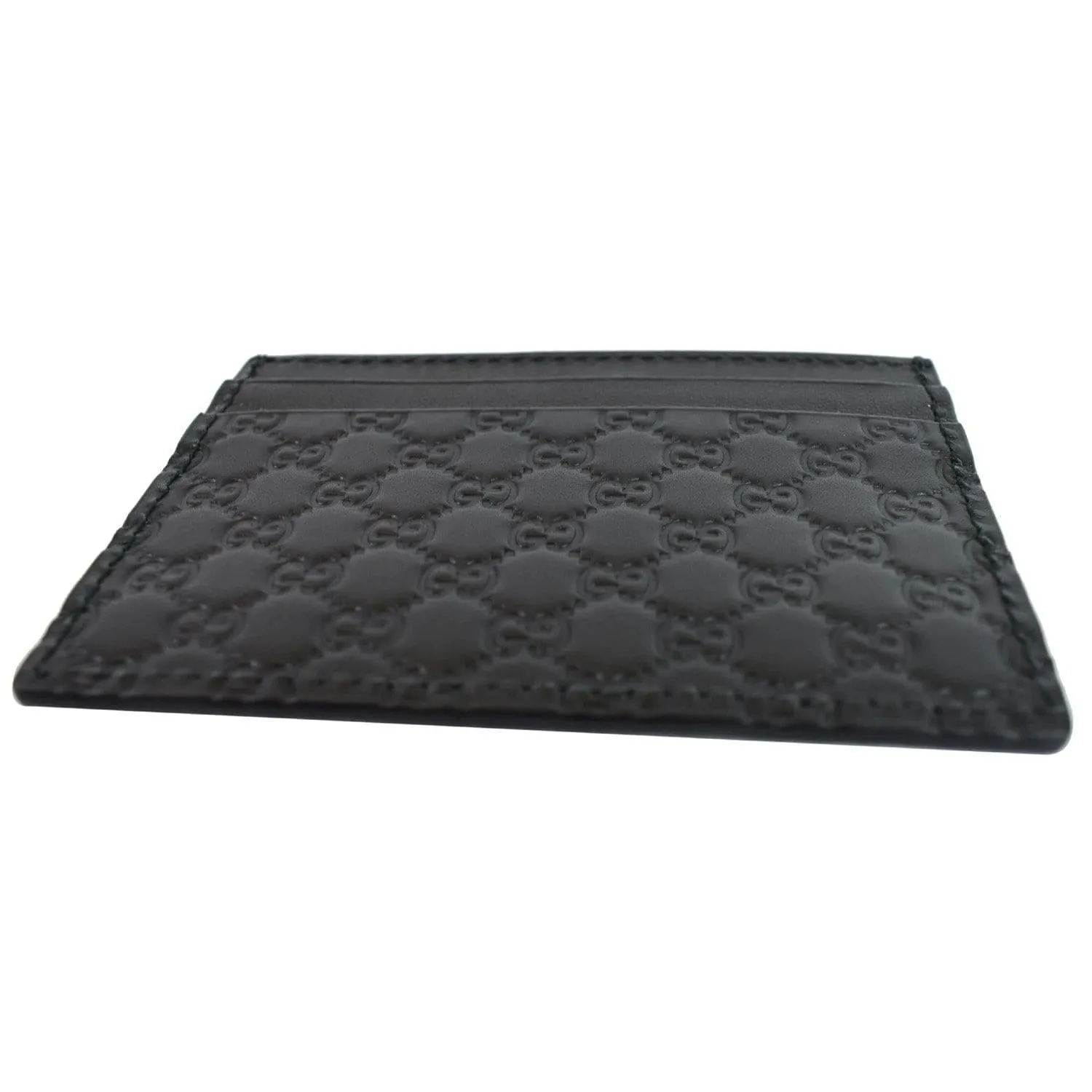 GUCCI  Microguccissima Card Case Black 476010