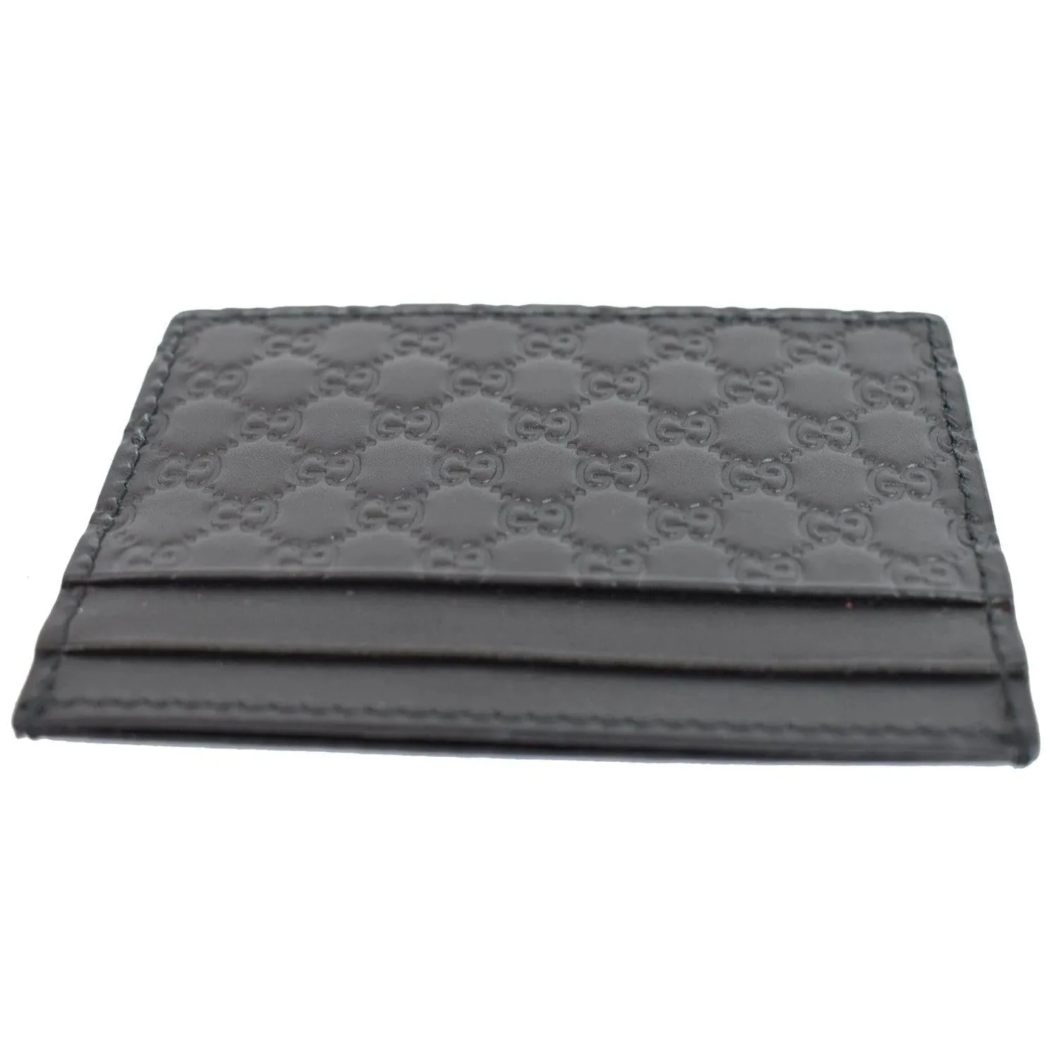 GUCCI  Microguccissima Card Case Black 476010