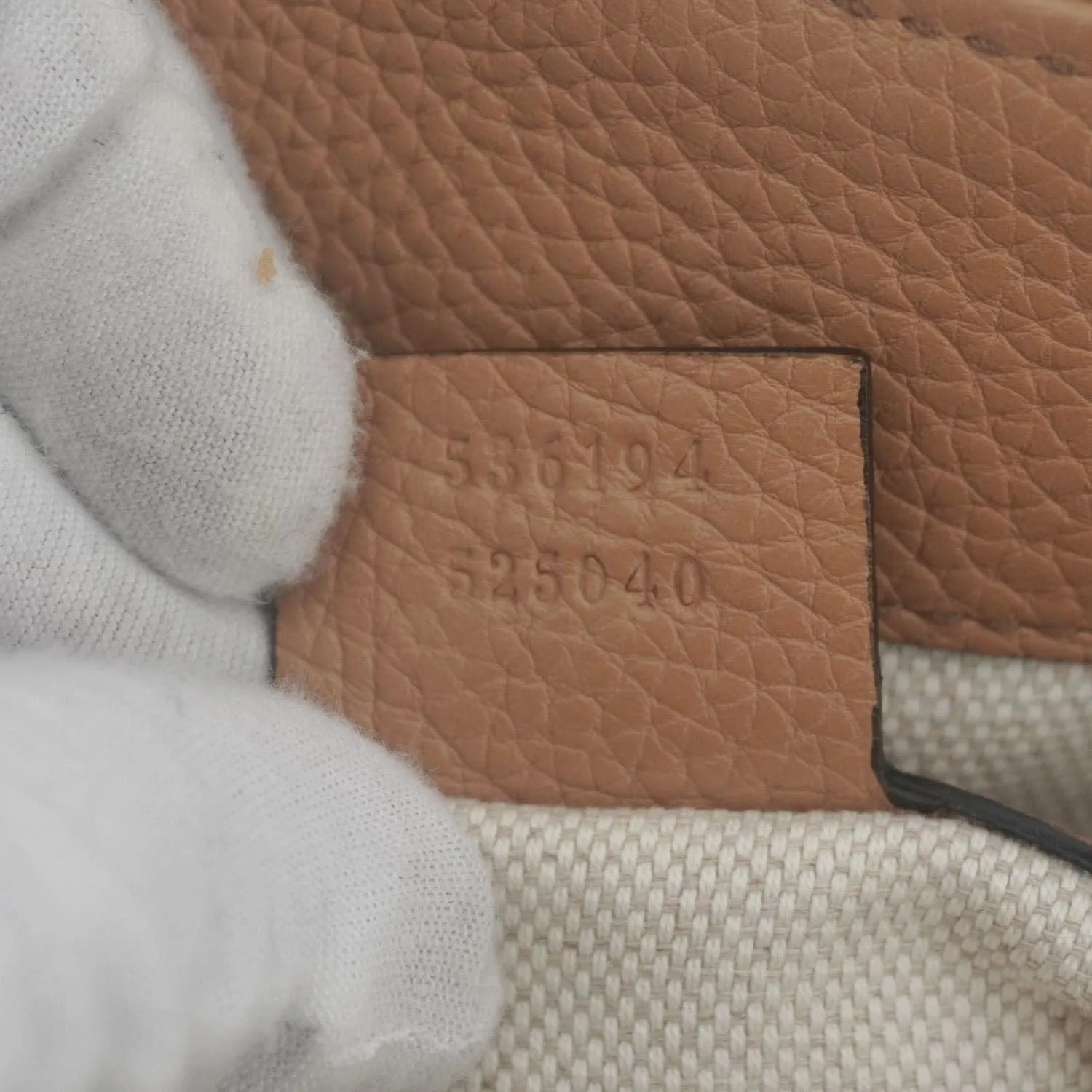 GUCCI Soho Medium Leather Tote Bag Brown 536194