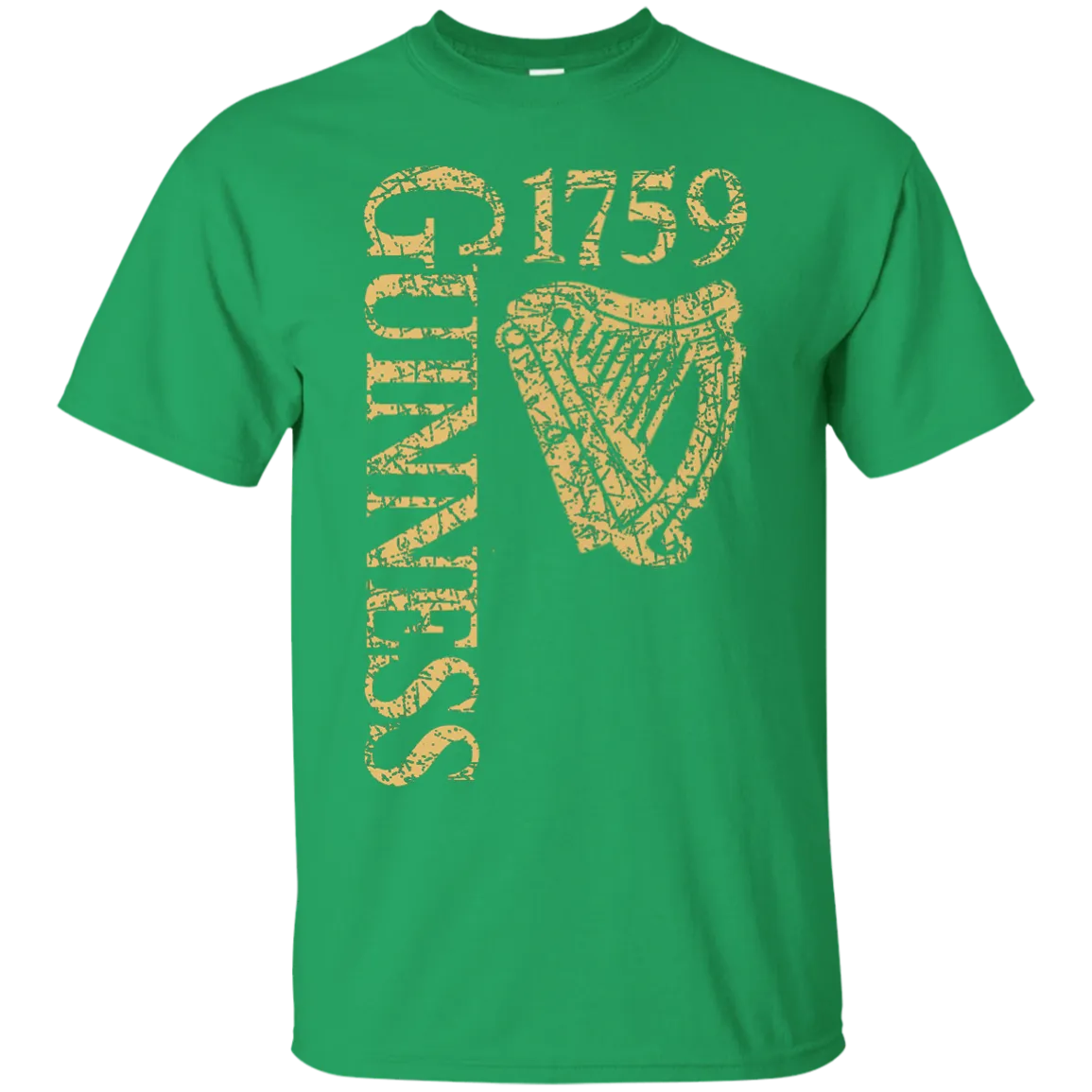 Guinness Beer T-Shirt Custom Designed Color Text Worn Label Pattern