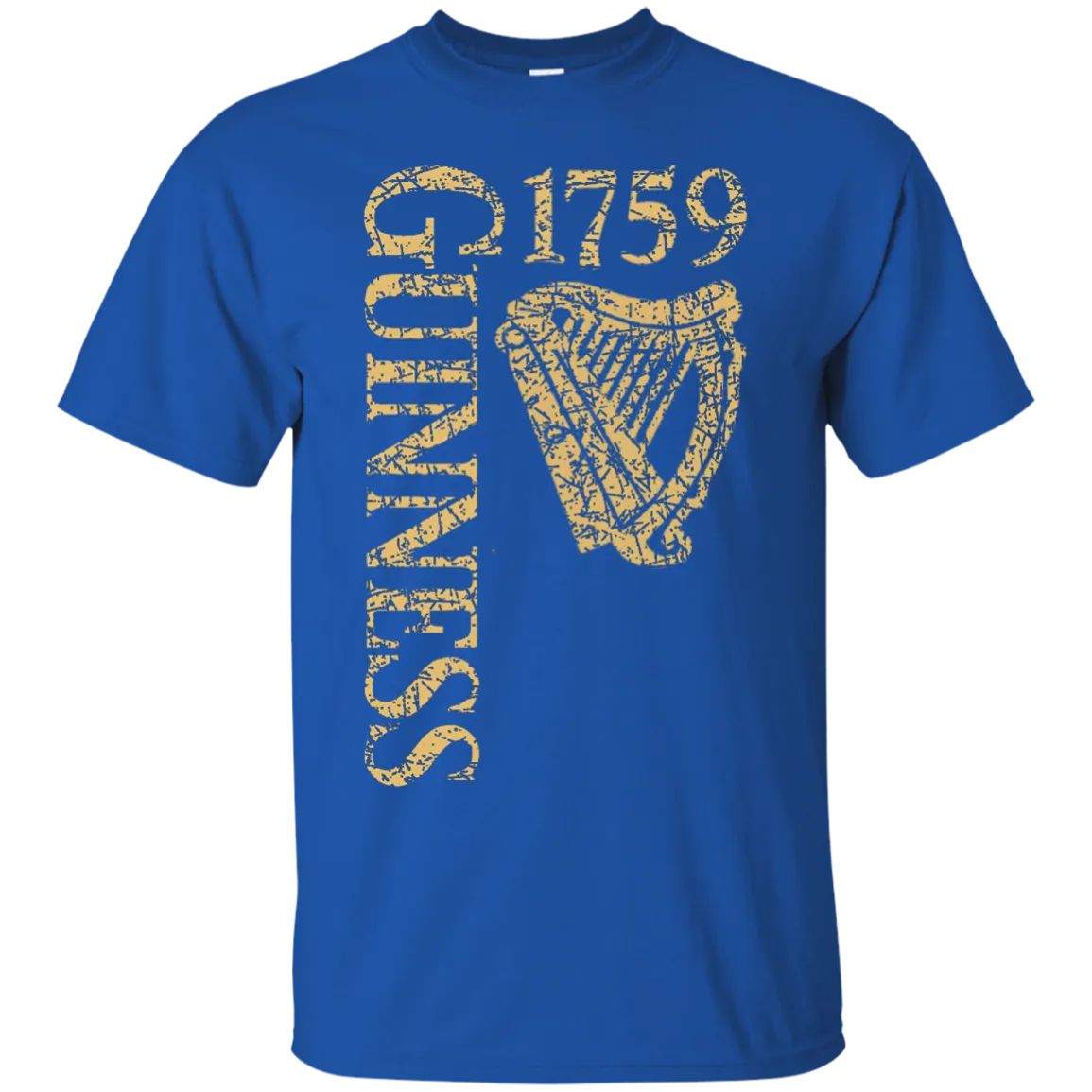 Guinness Beer T-Shirt Custom Designed Color Text Worn Label Pattern