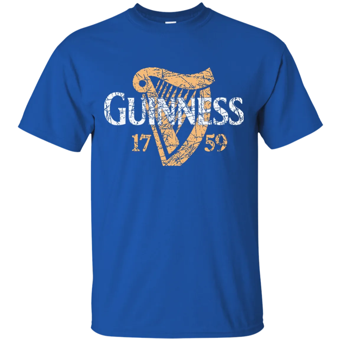 Guinness Beer T-Shirt Custom Designed Color Worn Label Pattern