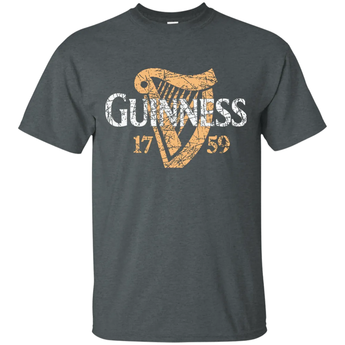 Guinness Beer T-Shirt Custom Designed Color Worn Label Pattern