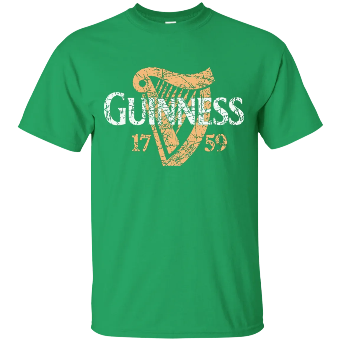 Guinness Beer T-Shirt Custom Designed Color Worn Label Pattern