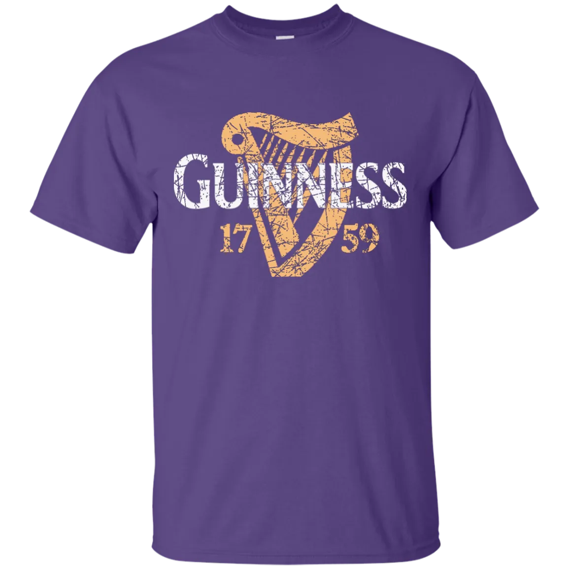 Guinness Beer T-Shirt Custom Designed Color Worn Label Pattern