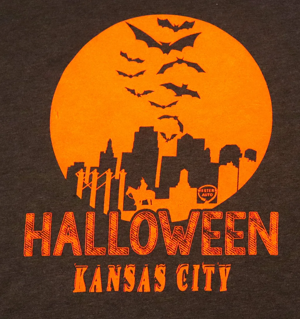 Halloween Skyline with Bats