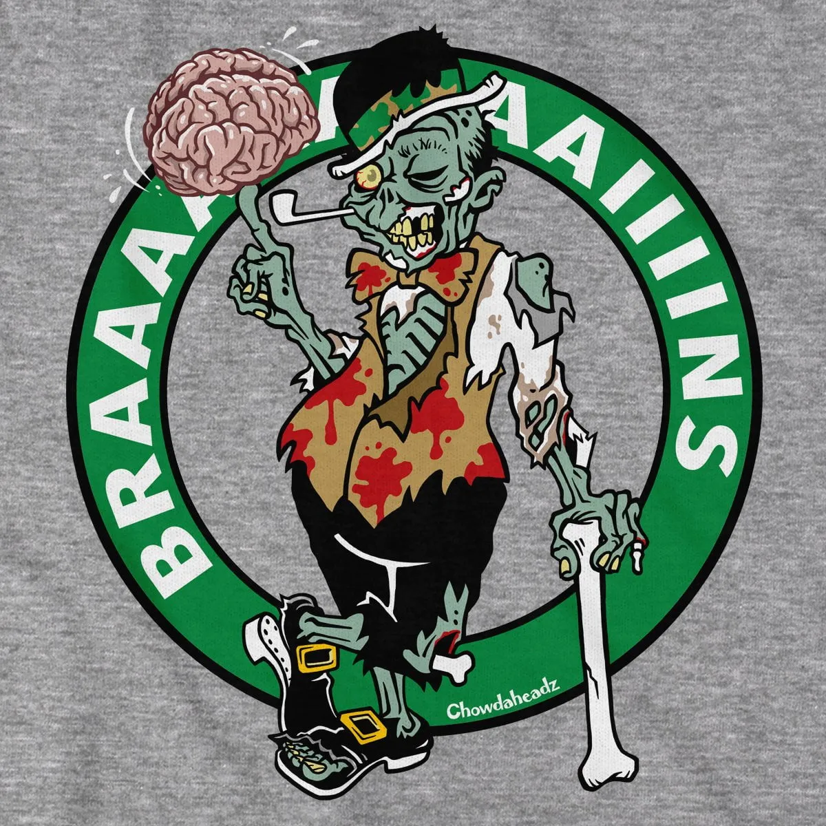 Halloween Zombie Circle Logo T-Shirt