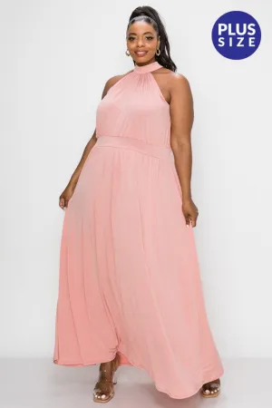 Halter Neck Maxi Dress