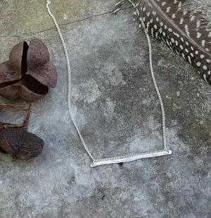 Hammered Bar Necklace