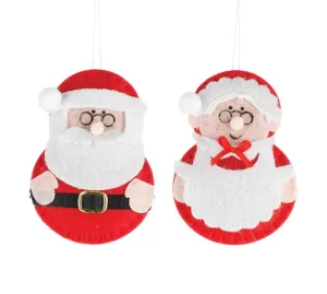 Hand Crafted Mr. OR Mrs. Claus Ornament