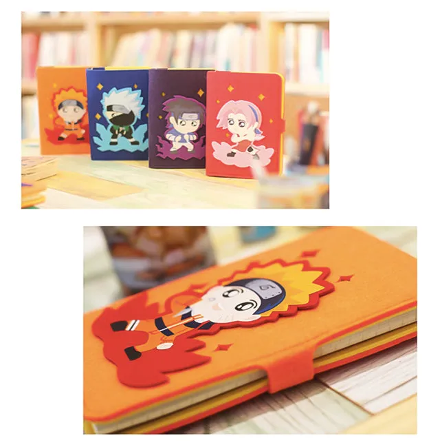 Hand Crafted Naruto Soft Cover Notebooks