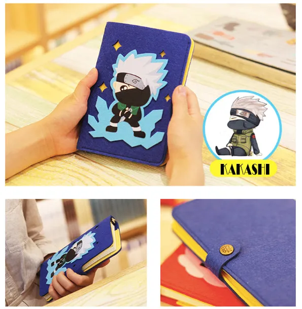 Hand Crafted Naruto Soft Cover Notebooks