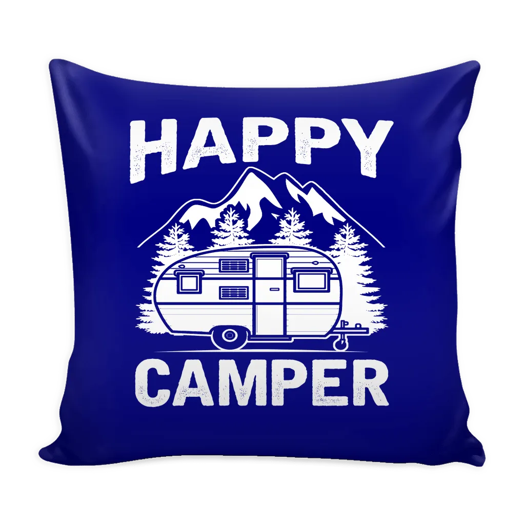 Hand Crafted "Happy Camper" - Pillow Covers