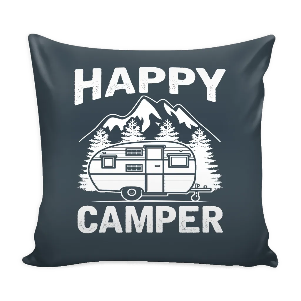 Hand Crafted "Happy Camper" - Pillow Covers