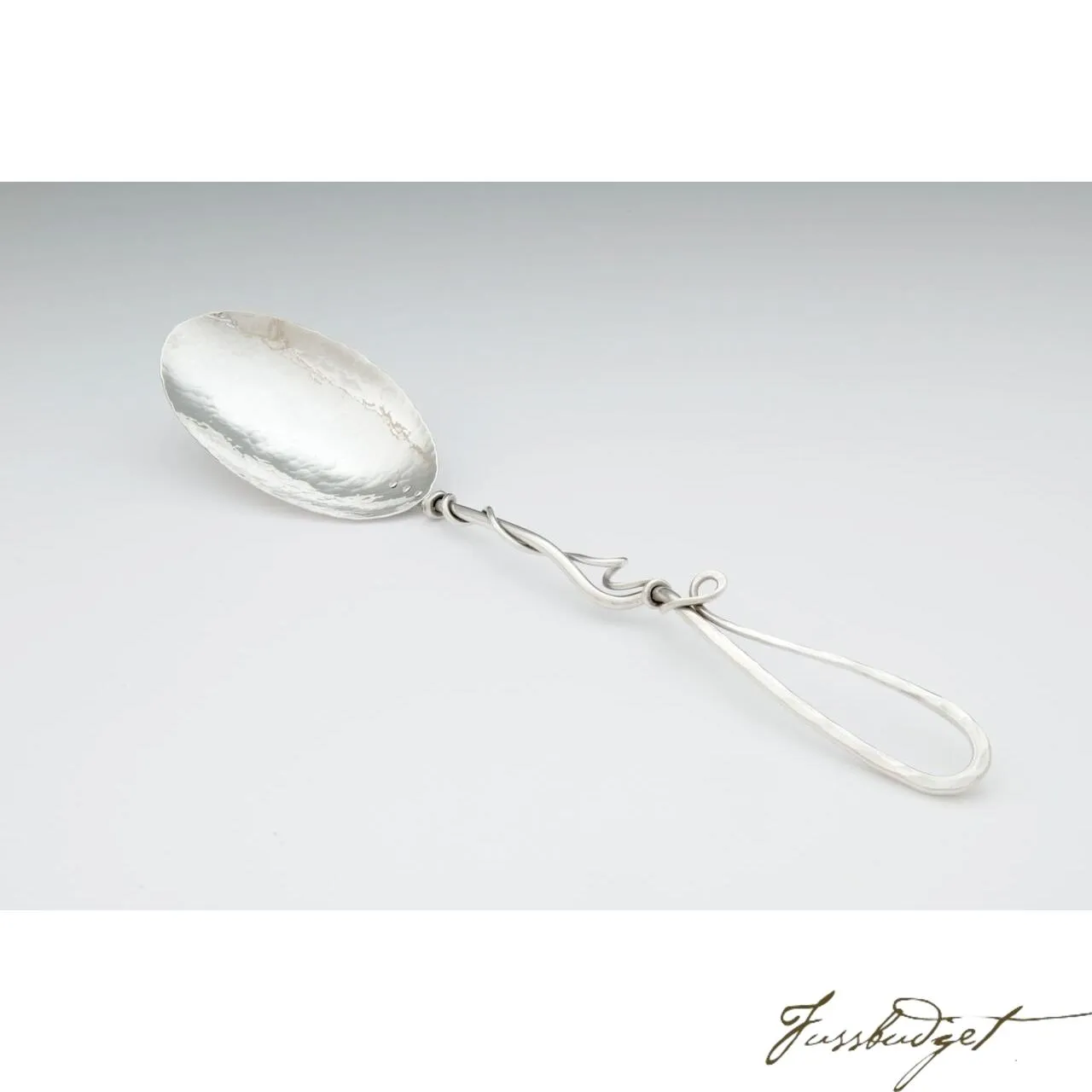Hand Crafted Silver Large Serving Spoon