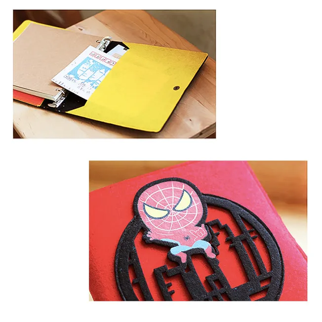 Hand Crafted Superhero Soft Cover Notebook Collection