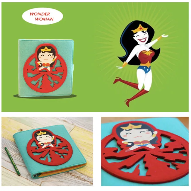 Hand Crafted Superhero Soft Cover Notebook Collection