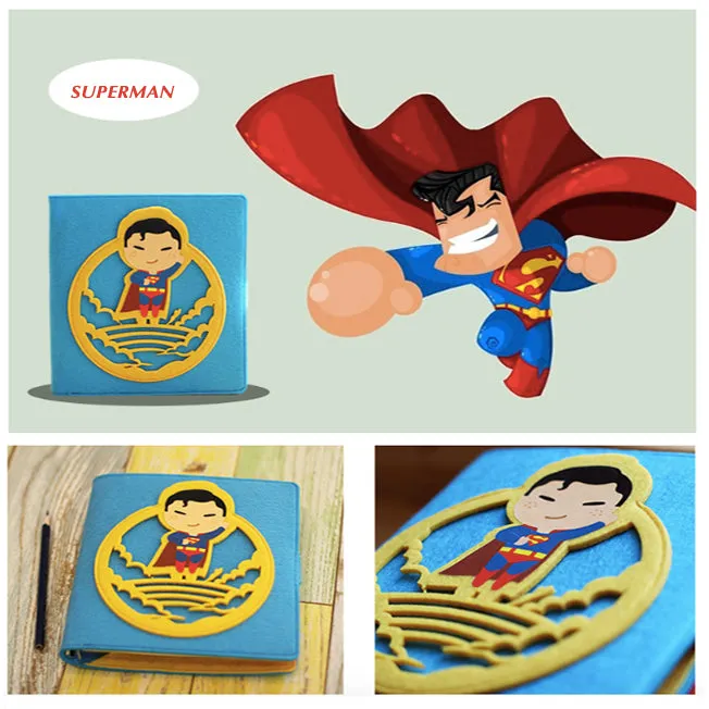 Hand Crafted Superhero Soft Cover Notebook Collection