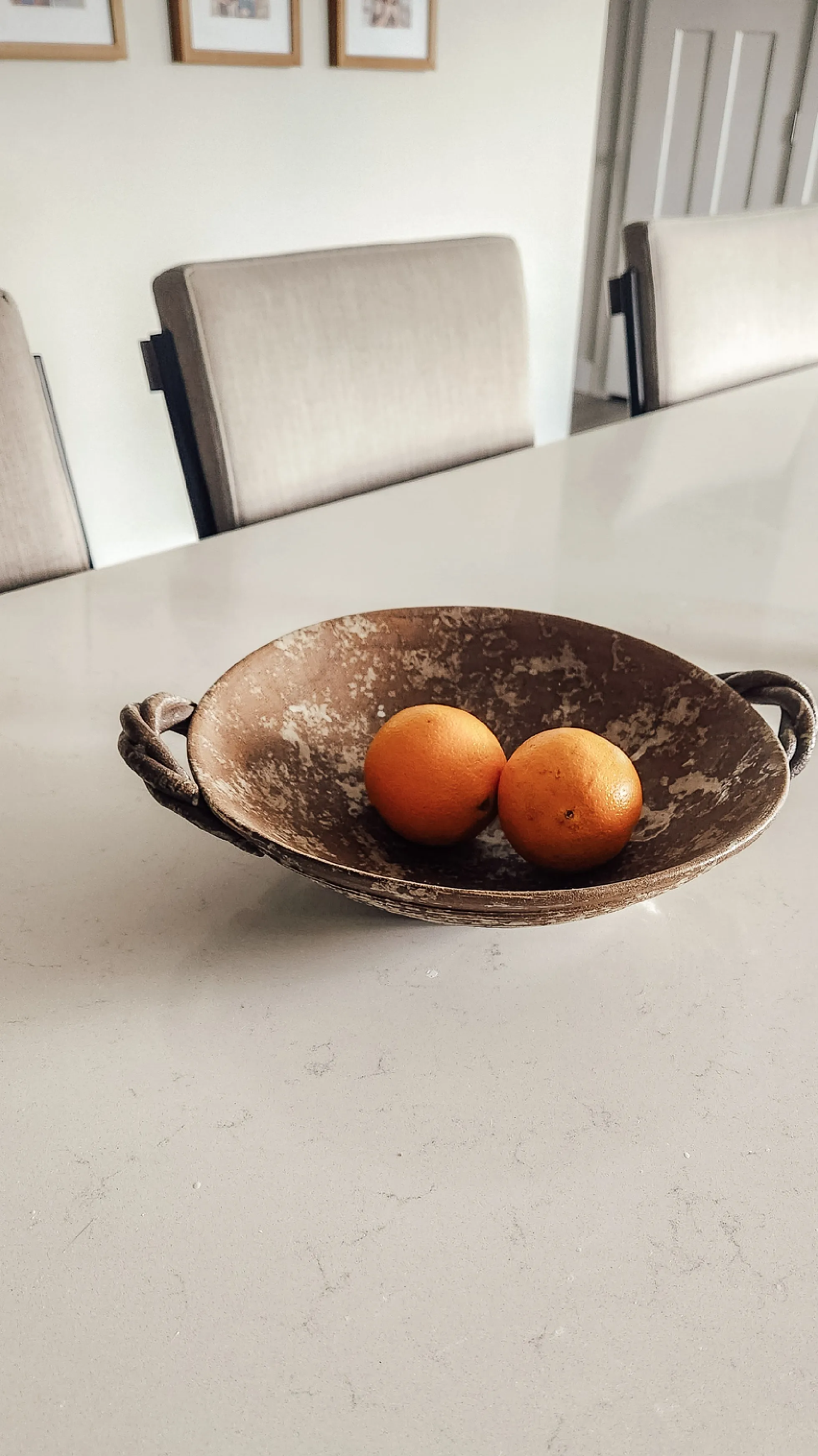 Hand Crafted Twisted Handled Bowl