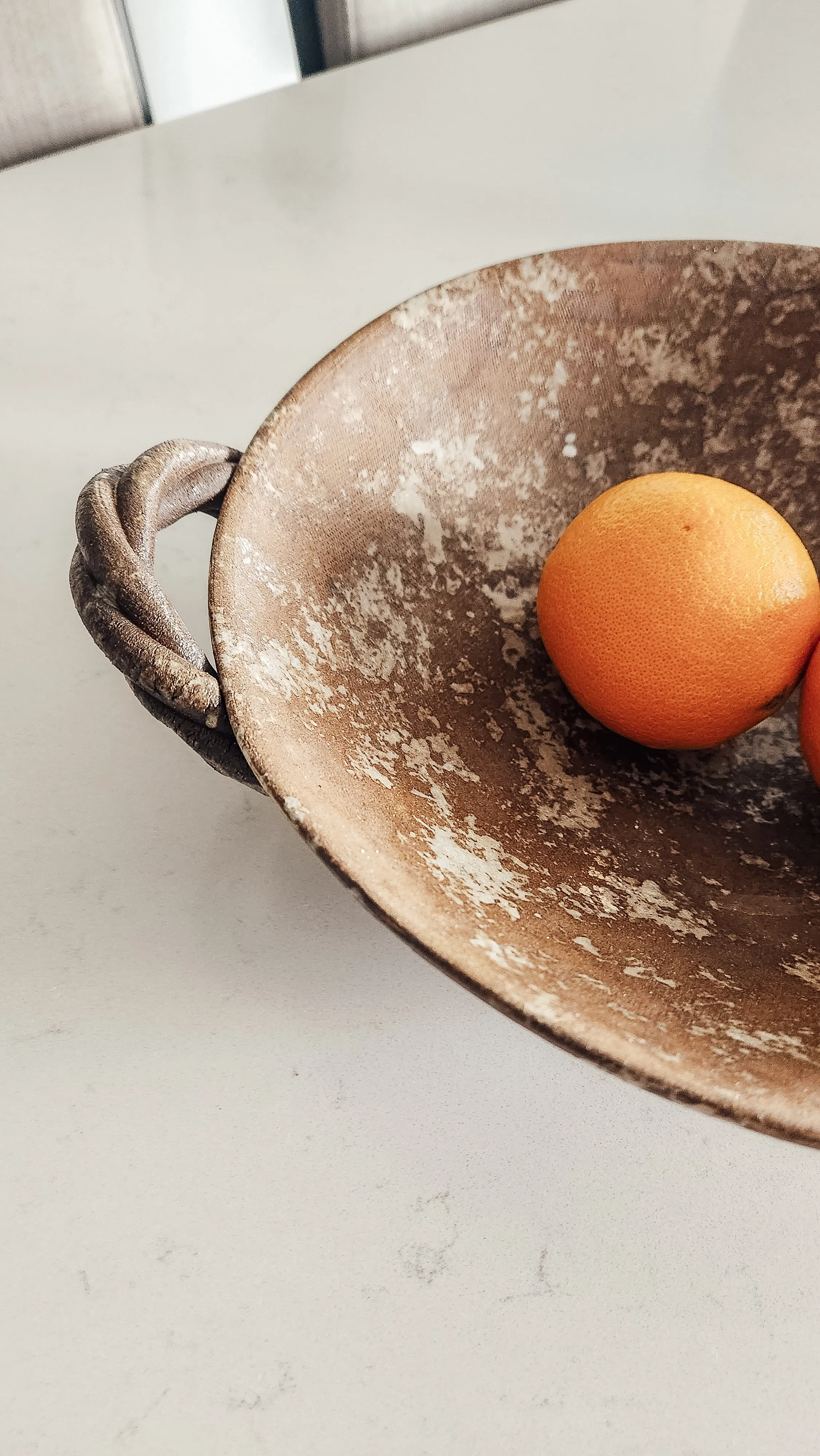 Hand Crafted Twisted Handled Bowl