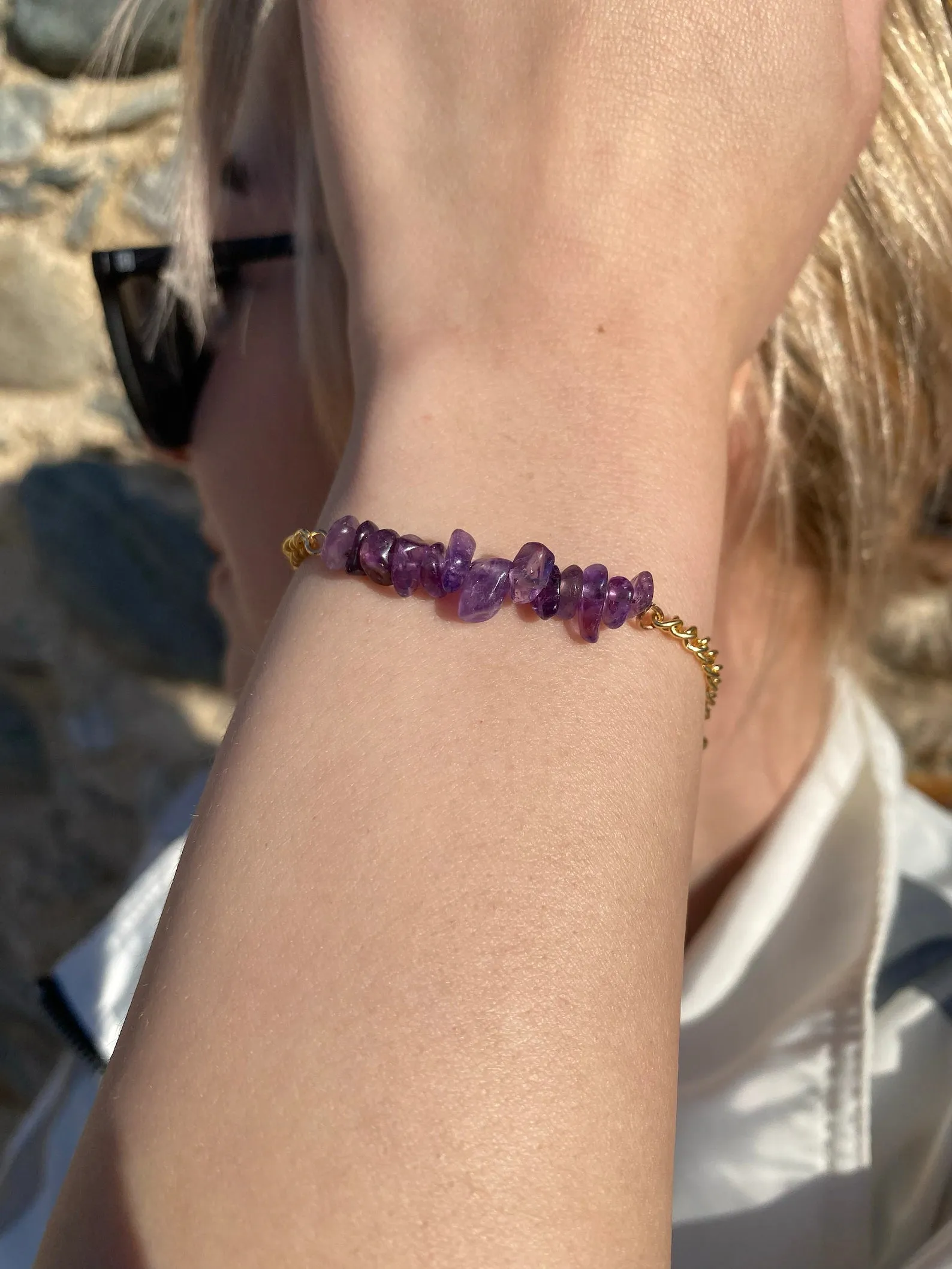 Handmade Amethyst Bracelet