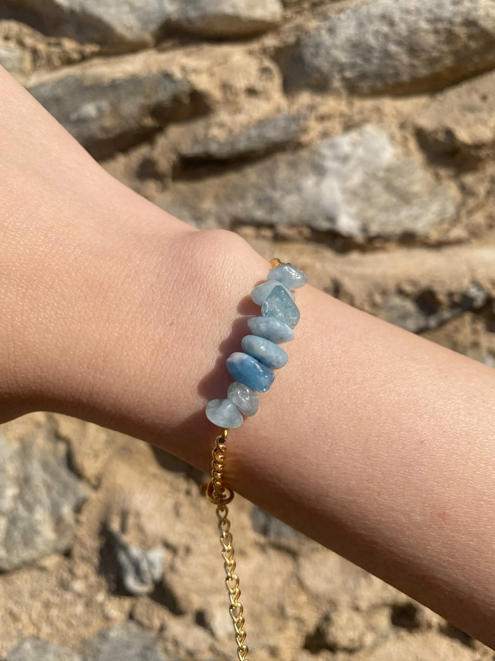 Handmade Aquamarine Bracelet