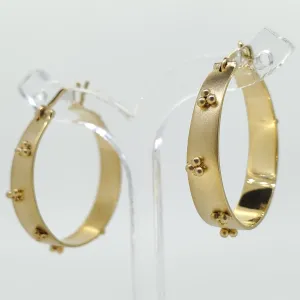 Handmade bead Hoops