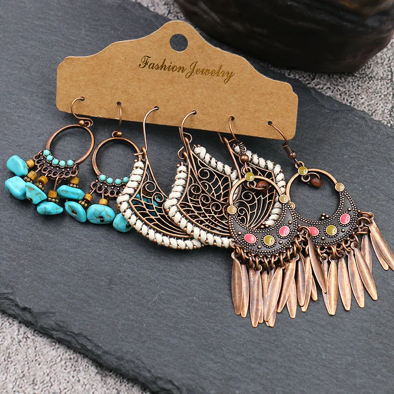 Handmade Boho Earrings Set