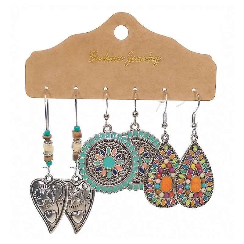 Handmade Boho Earrings Set