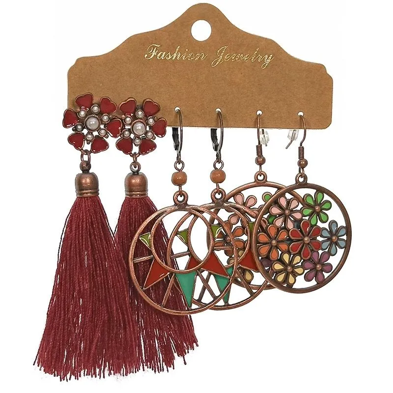 Handmade Boho Earrings Set