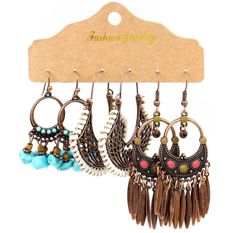 Handmade Boho Earrings Set
