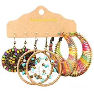 Handmade Boho Earrings Set