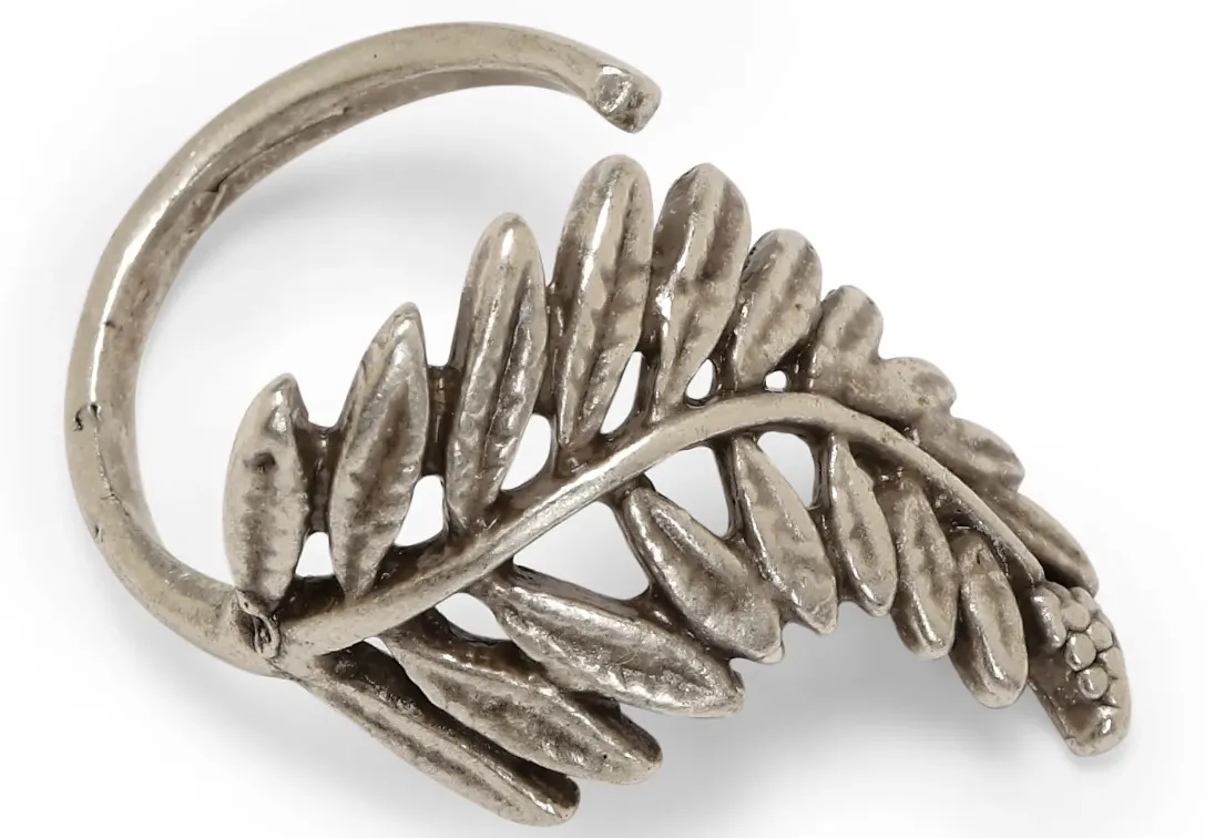 Handmade Brass Leaf Ring