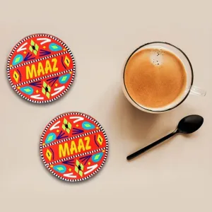 Handmade Chamakpatti Name Coasters