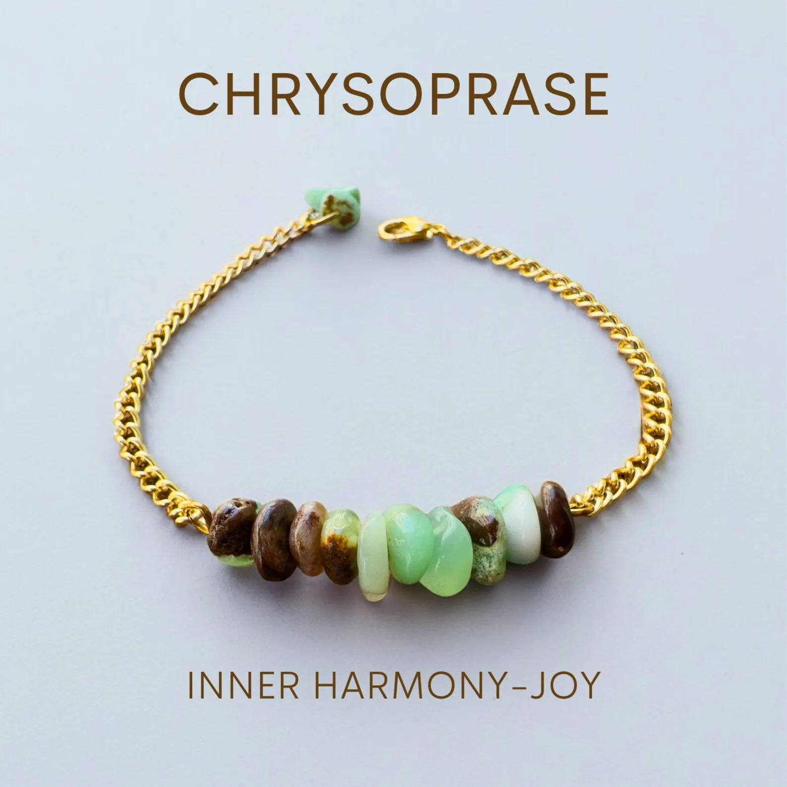 Handmade Chrysoprase Bracelet